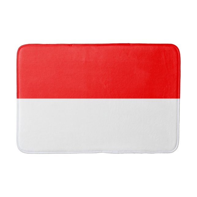 Indonesia Flag Bath Mat (Front)