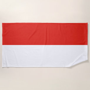 Indonesia flag beach towel