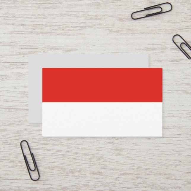 Indonesia flag business card (Front/Back In Situ)
