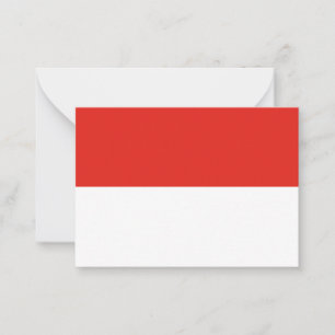 Indonesia flag card