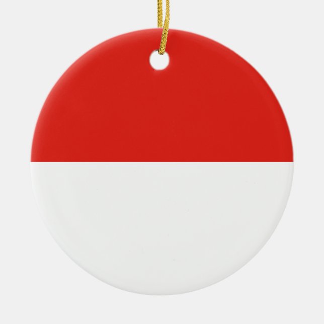 Indonesia flag ceramic ornament (Front)