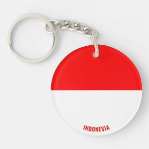 Indonesia Flag Charming Patriotic Key Ring
