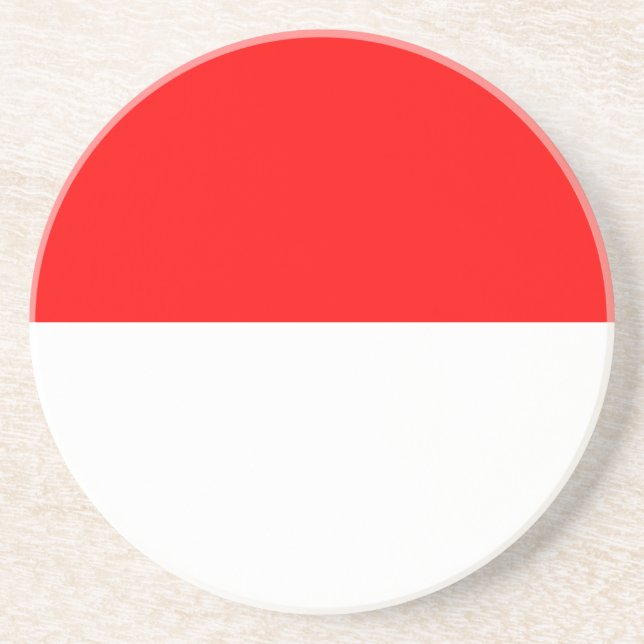 Indonesia Flag Coaster (Front)