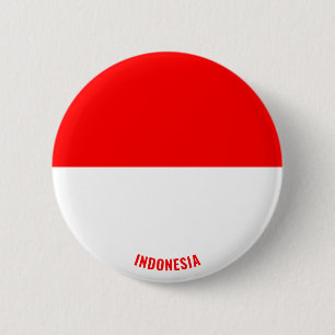 Indonesia Flag Cute Patriotic 6 Cm Round Badge