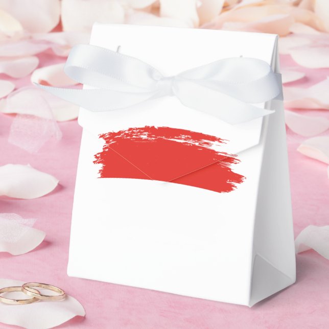 Indonesia flag favour box (Wedding)