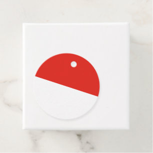 Indonesia flag favour tags
