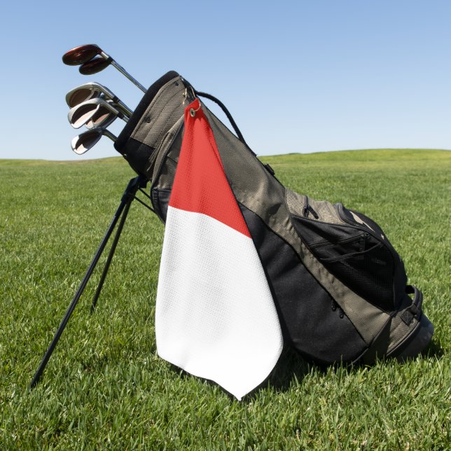 Indonesia flag golf towel (Green)