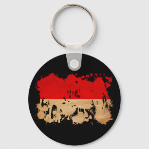 Indonesia Flag Key Ring