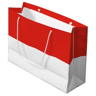 Indonesia flag large gift bag