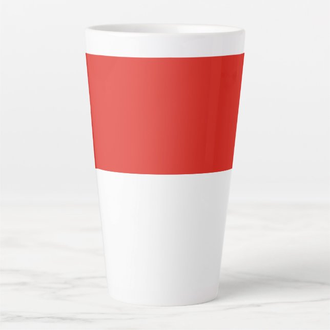 Indonesia flag latte mug (Front)