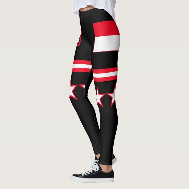 Indonesia Flag Leggings (Left)