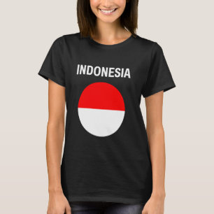 Indonesia Flag Modern T-Shirt