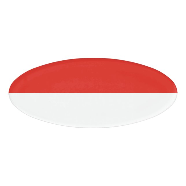 Indonesia flag name tag (Front)