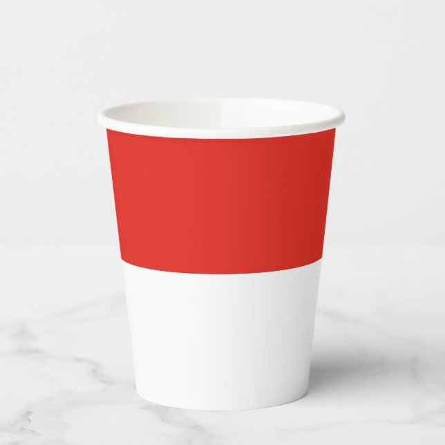 Indonesia flag paper cups (Left)