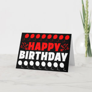 Indonesia Flag Patriotic Birthday Card