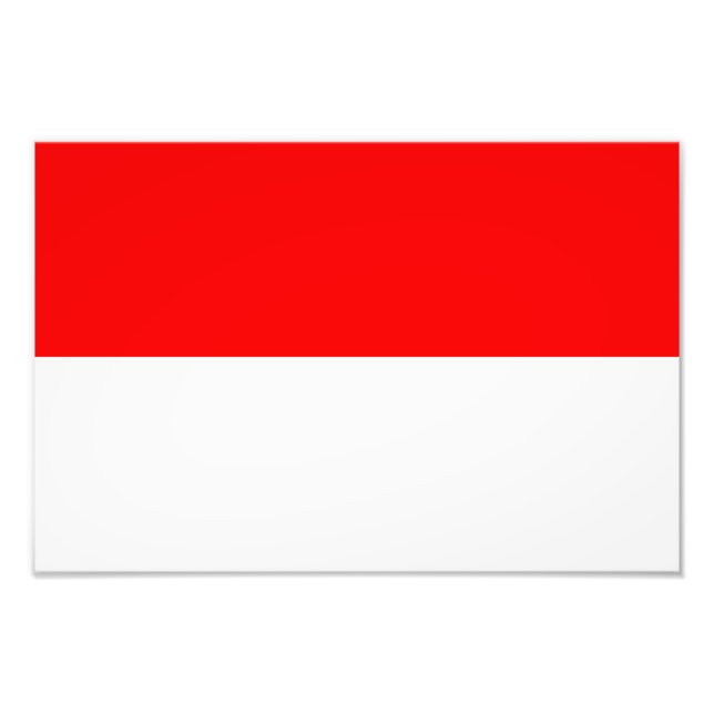 Indonesia Flag Photo Print (Front)