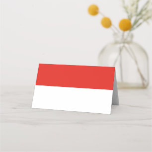 Indonesia flag place card
