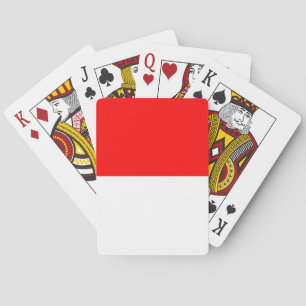 Indonesia Flag Playing Cards