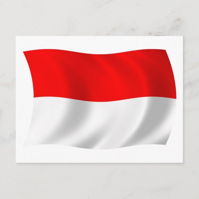 Indonesia Flag Postcard (Front)