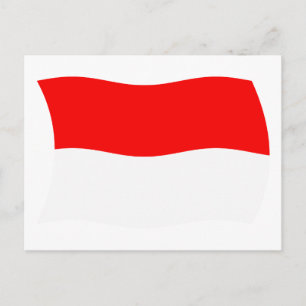 Indonesia Flag Postcard