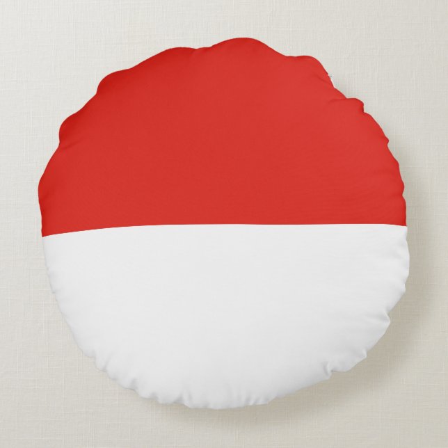 Indonesia flag round cushion (Back)