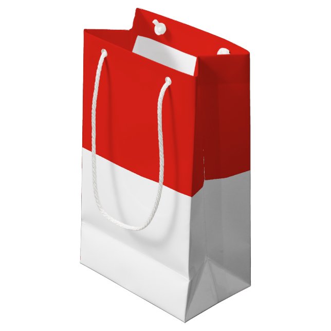 Indonesia flag small gift bag (Front Angled)