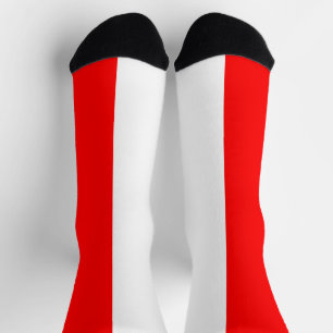 Indonesia Flag Socks