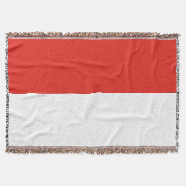 Indonesia flag throw blanket (Front)