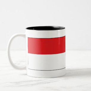 Indonesia Flag Two-Tone Coffee Mug