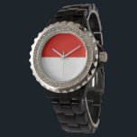 Indonesia flag watch<br><div class="desc">An ideal gift for all those who are patriotic of their country!</div>