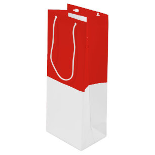 Indonesia flag wine gift bag