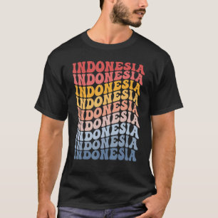 Indonesia Groovy Retro Indonesian T-Shirt