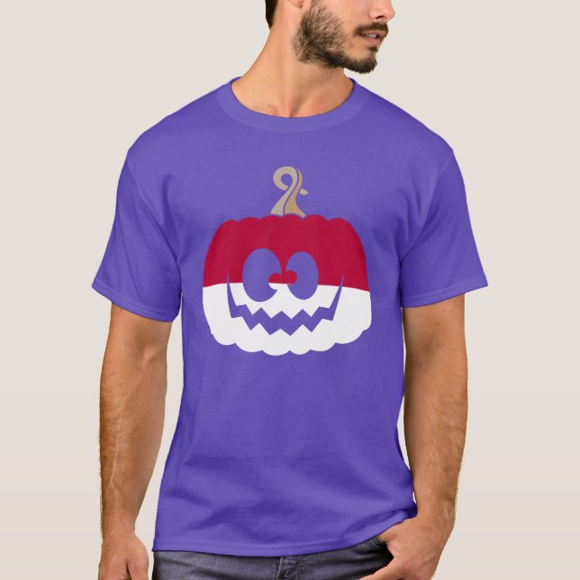 Indonesia Halloween Pumpkin funny T-Shirt (Front)