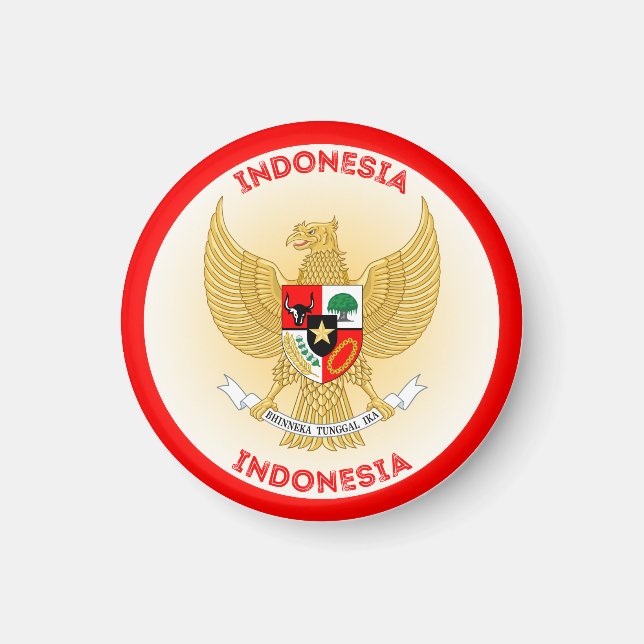 Indonesia Heritage Emblem Magnet (Front)