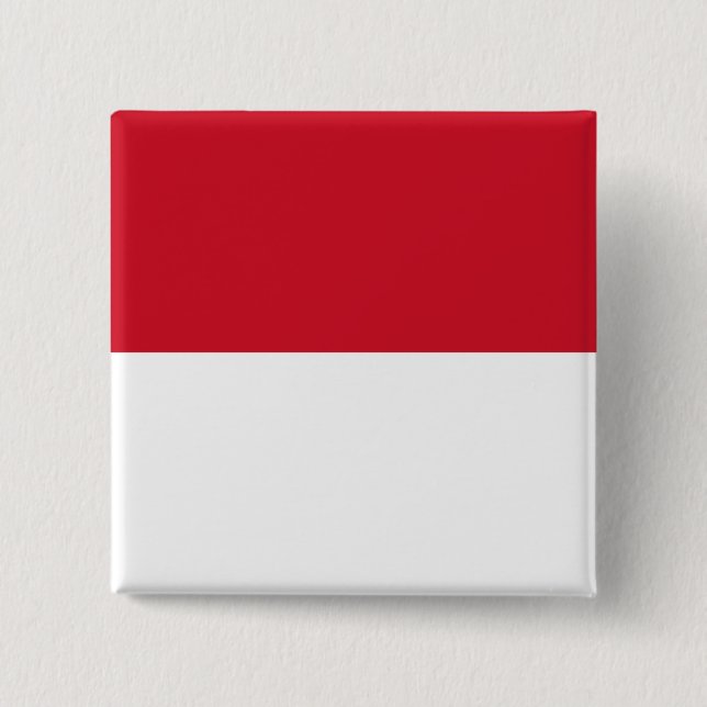 Indonesia ID, Jakarta, Flag 15 Cm Square Badge (Front)