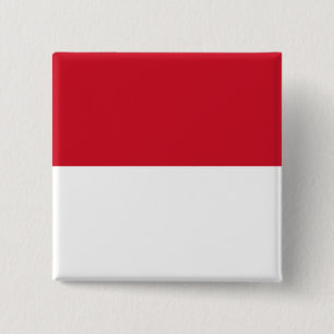 Indonesia ID, Jakarta, Flag 15 Cm Square Badge