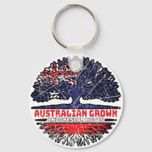 Indonesia Indonesian Australian Australia Tree Key Ring
