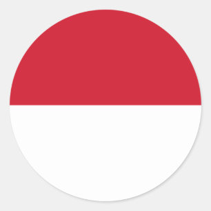 Indonesia – Indonesian Flag Classic Round Sticker