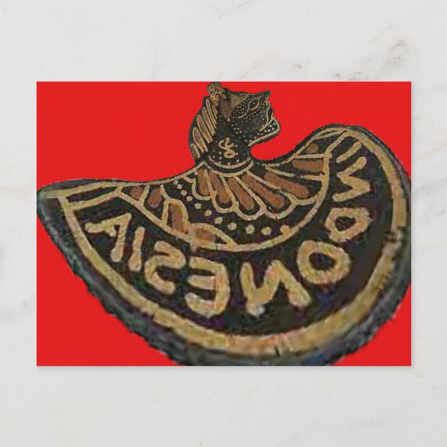 Indonesia Javanese Shadow Puppet Cultural Art Postcard (Front)