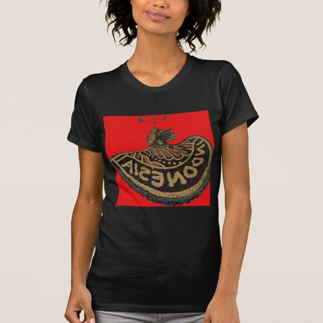 Indonesia Javanese Shadow Puppet Cultural Art T-Shirt (Front)