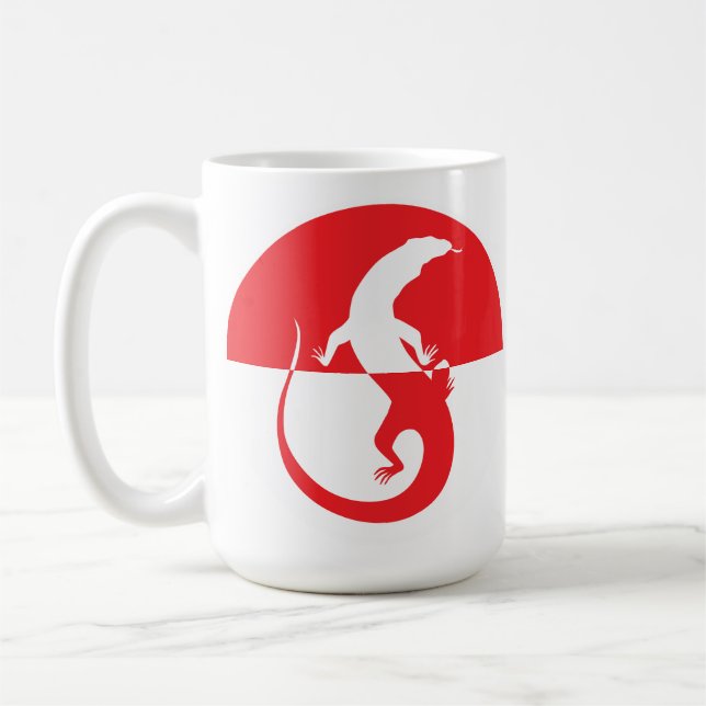 Indonesia Komodo dragon Monitor Indonesian Coffee Mug (Left)