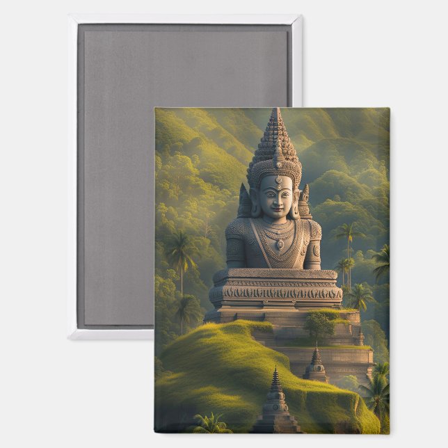 Indonesia Mountain Buddha  Magnet (Front/Back)