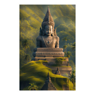 Indonesia Mountain Buddha Photo Print