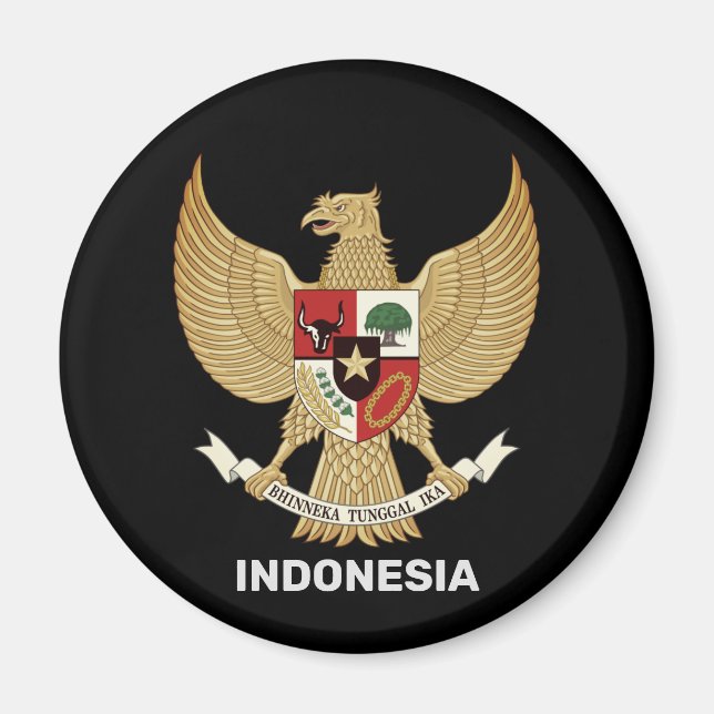 Indonesia National Emblem Magnet (Front)
