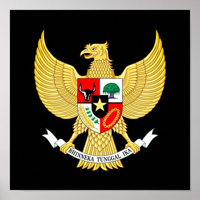 Indonesia National Emblem Poster (Front)