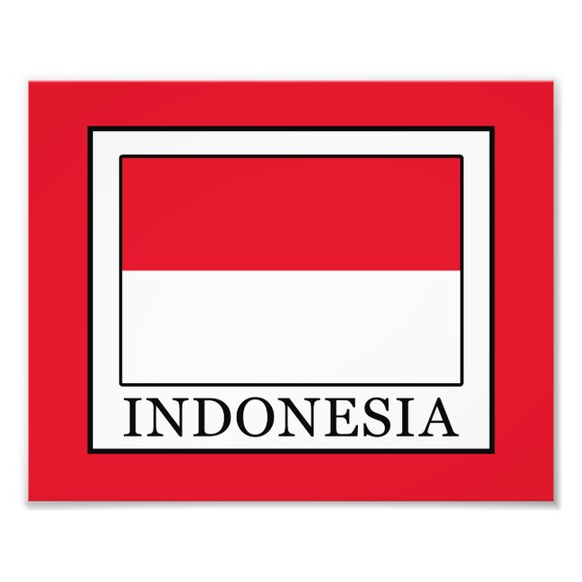Indonesia Photo Print (Front)