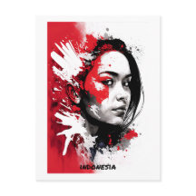 Indonesia Postcard - Portrait - World of Women