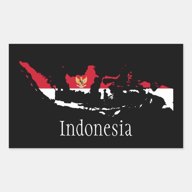 Indonesia Rectangular Sticker (Front)