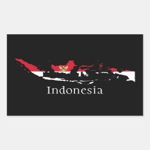 Indonesia Rectangular Sticker