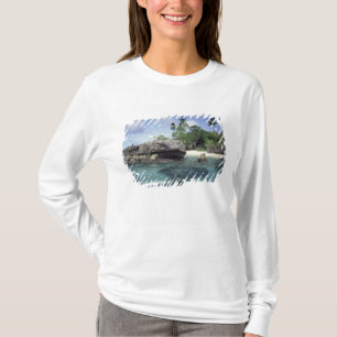 Indonesia. Rock formations along shore T-Shirt